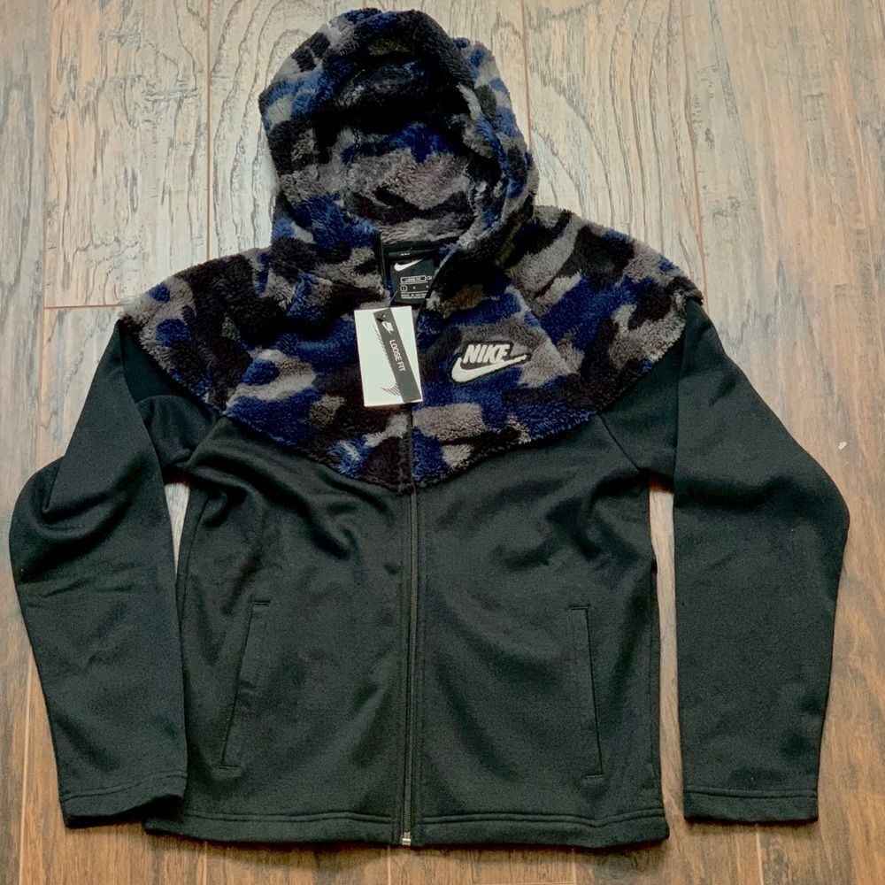 Nike Sportswear Boys Youth Fleece Zip Hoodie